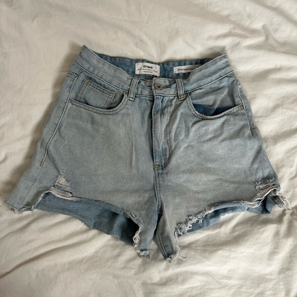 Cotton On High Rise Harley Denim Shorts 